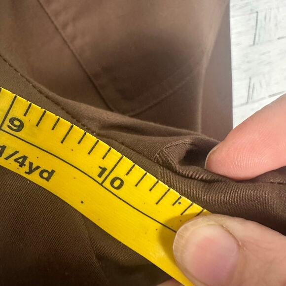 Calvin Klein women’s capris wide leg butterfly brown patch pockets fall - Picture 7 of 10